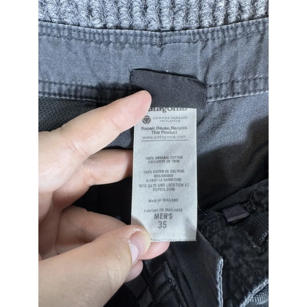 Patagonia Lightweight Climb Shorts Canvas Chino Drawstring Men 35 Outdoor Hiking